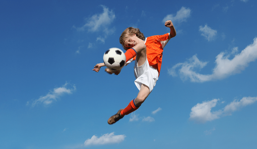 Sports Physicals - Kid with Soccer Ball