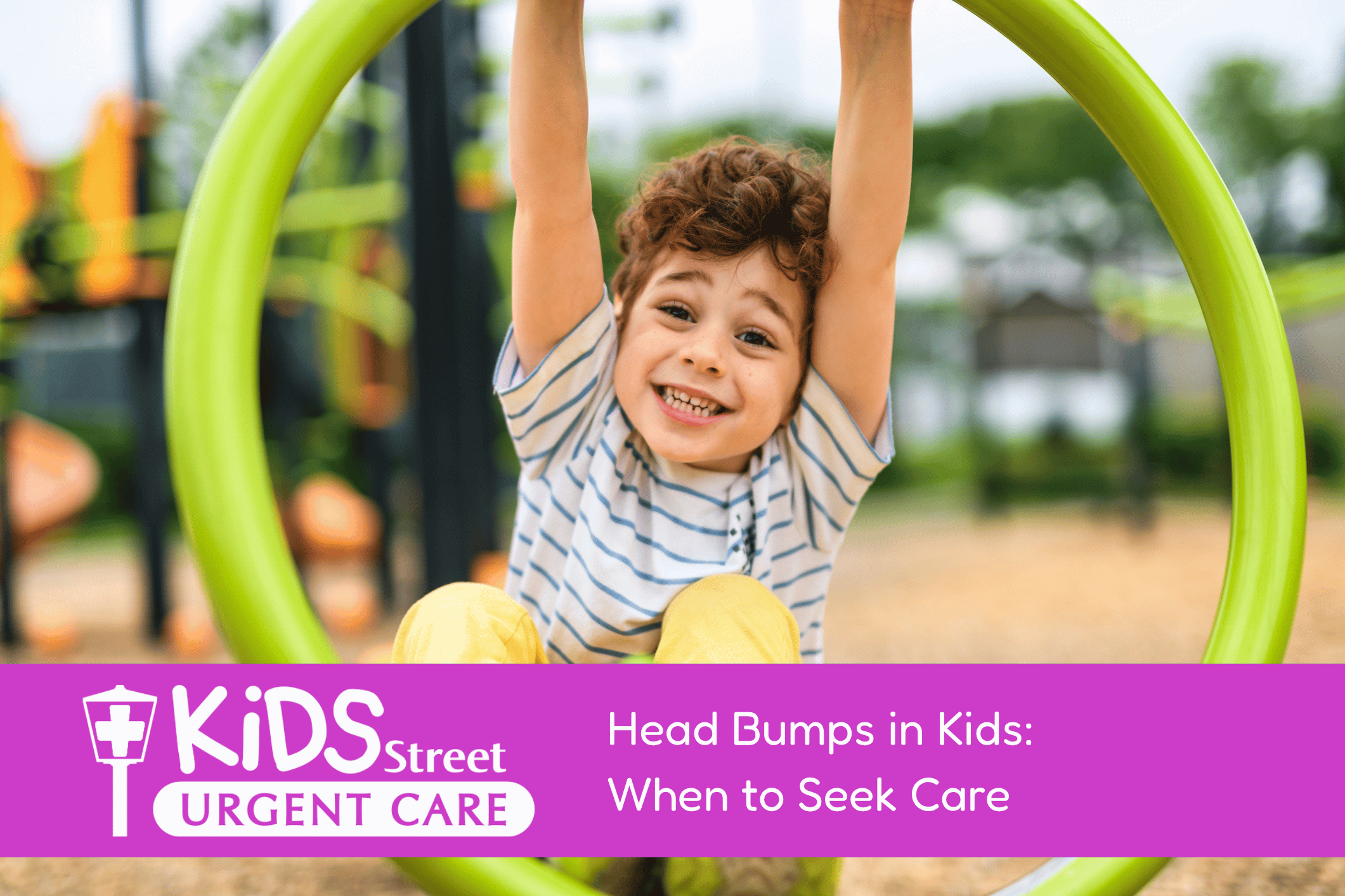 Playground Injuries When to Visit Pediatric Urgent Care Little kid on a playground. Featured image for Playground Injuries: When to Visit Pediatric Urgent Care blog post